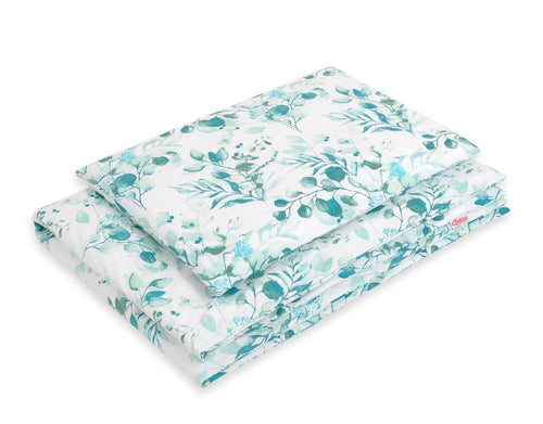 Baby cotton bedding set 2-pcs 135x100 cm- eucaliptus mint