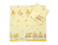 Pram bedding set with duvet and pillow 2pcs - Fun cream train