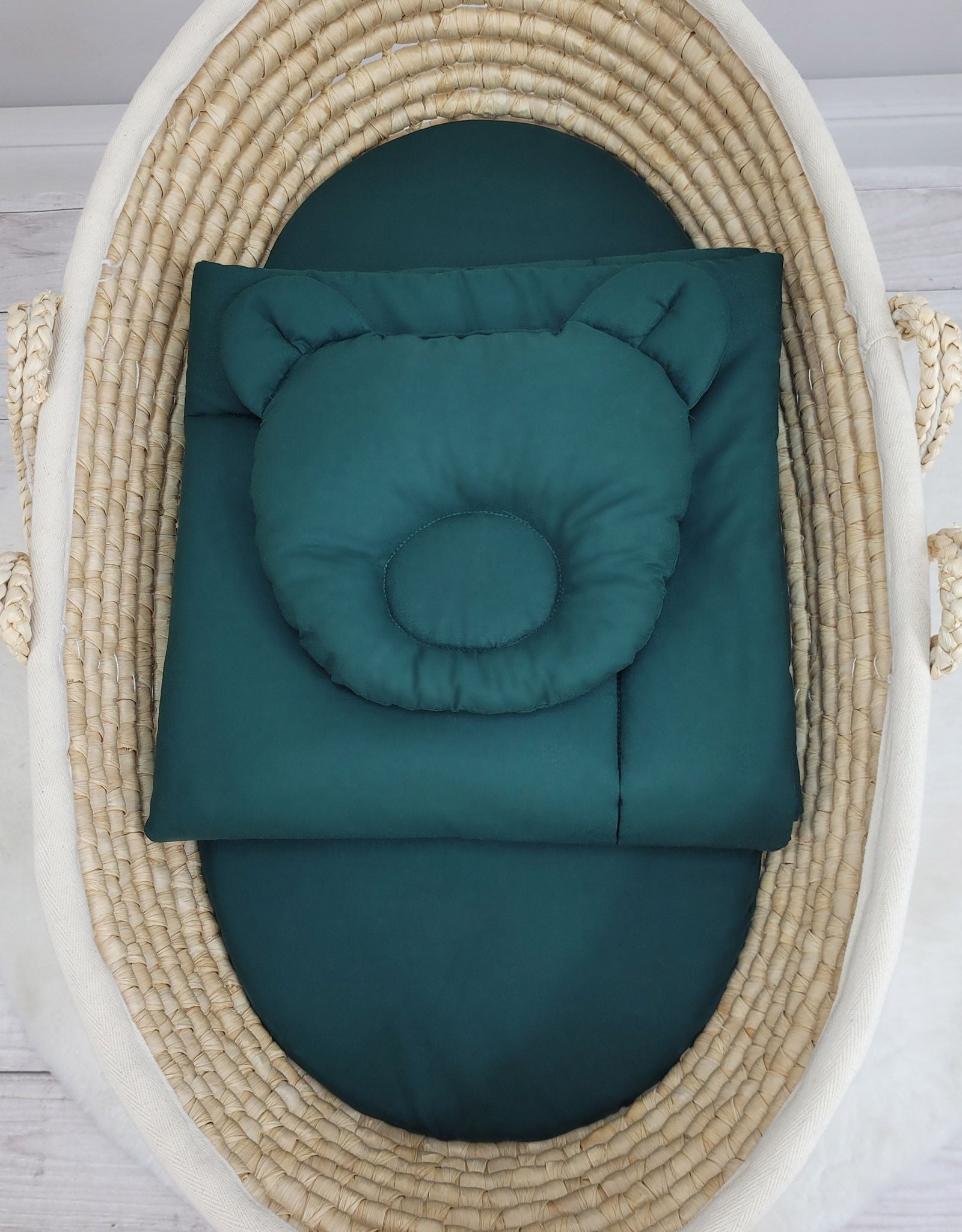 Duvet with pillow - 2pcs set - bottle green