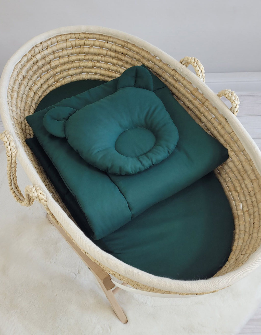 Duvet with pillow - 2pcs set - bottle green
