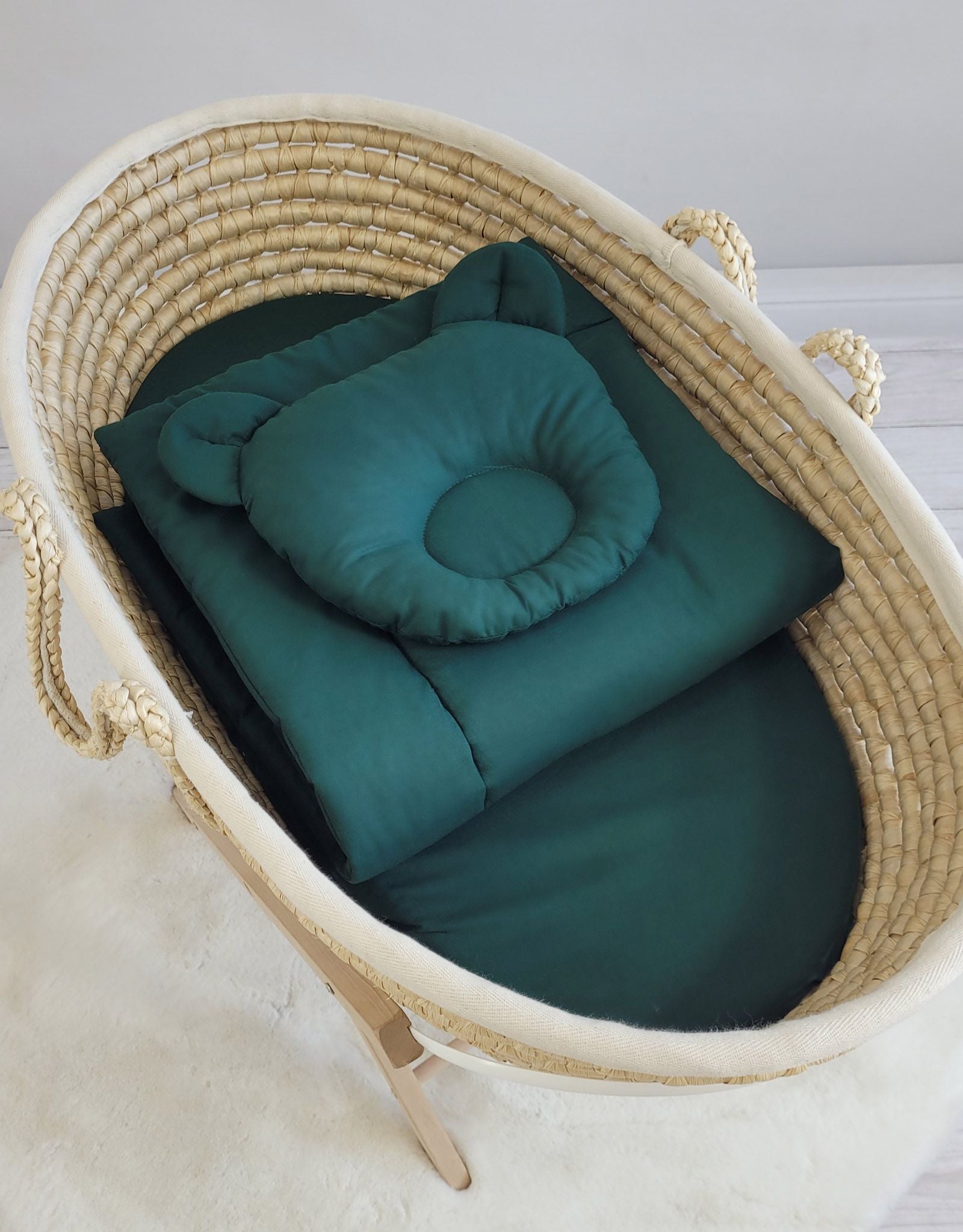 Duvet with pillow - 2pcs set - bottle green