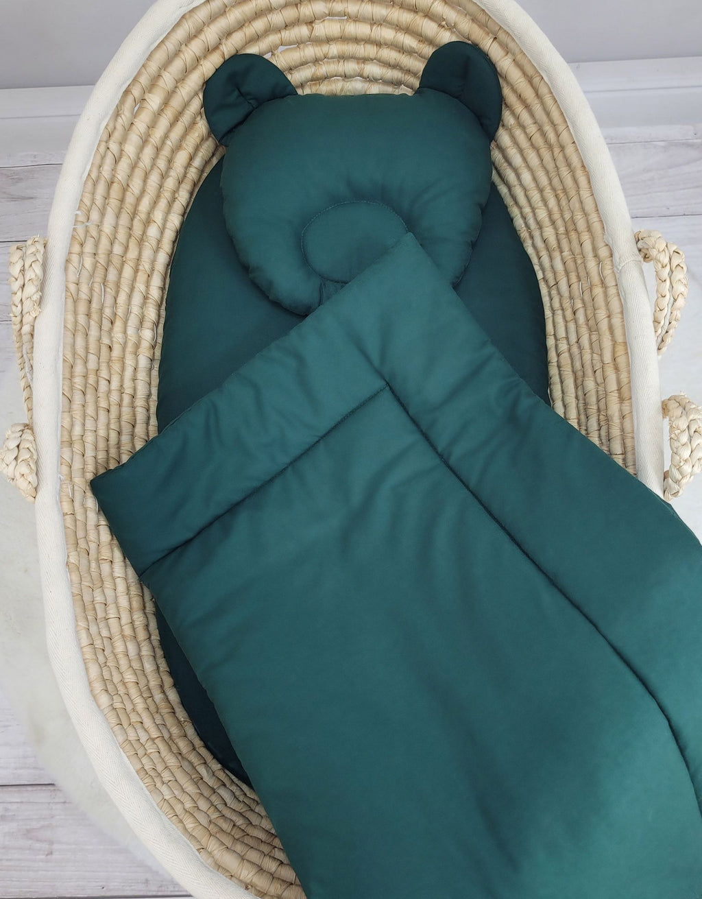 Duvet with pillow - 2pcs set - bottle green
