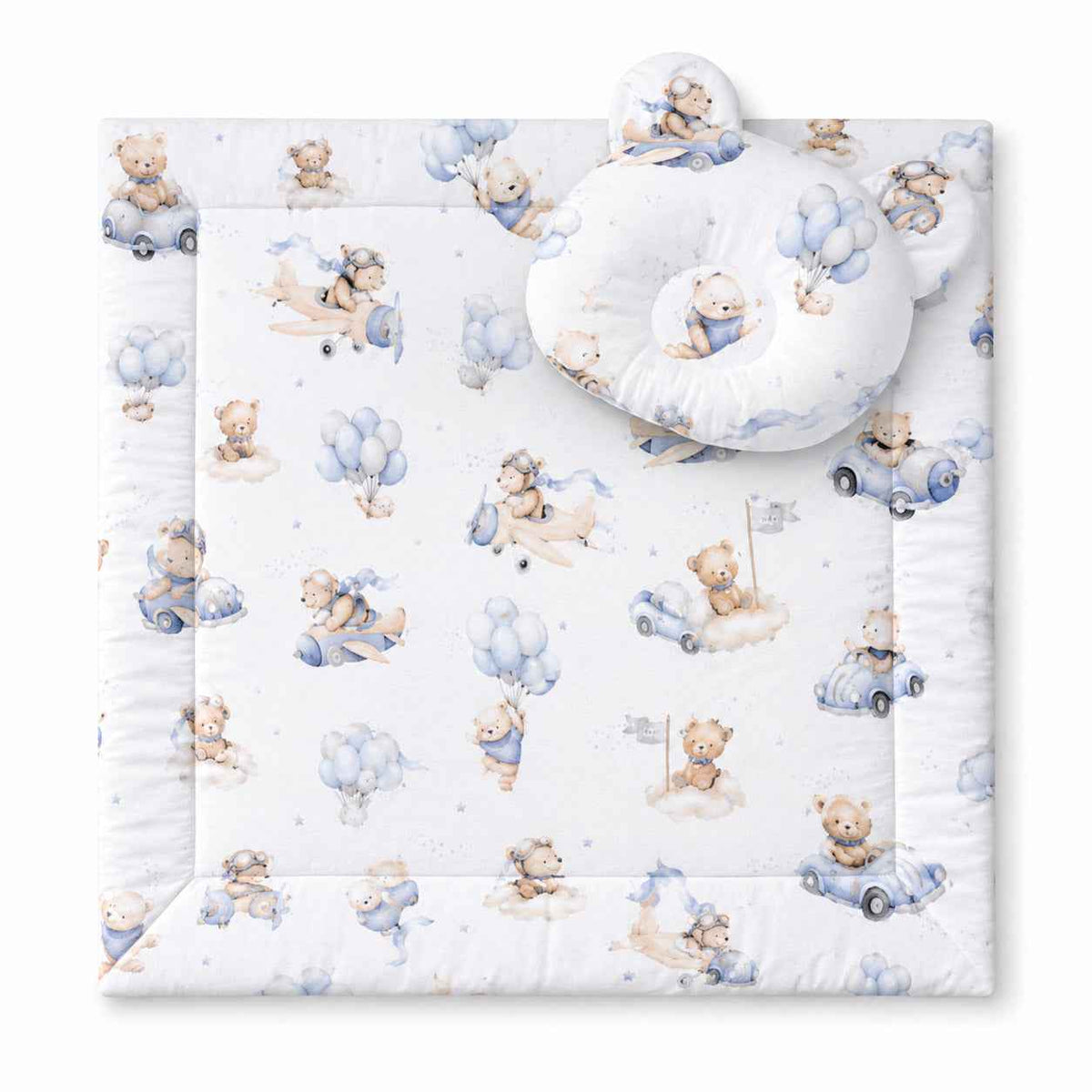 Duvet with pillow Teddy - 2pcs set - Blue Sky Bears