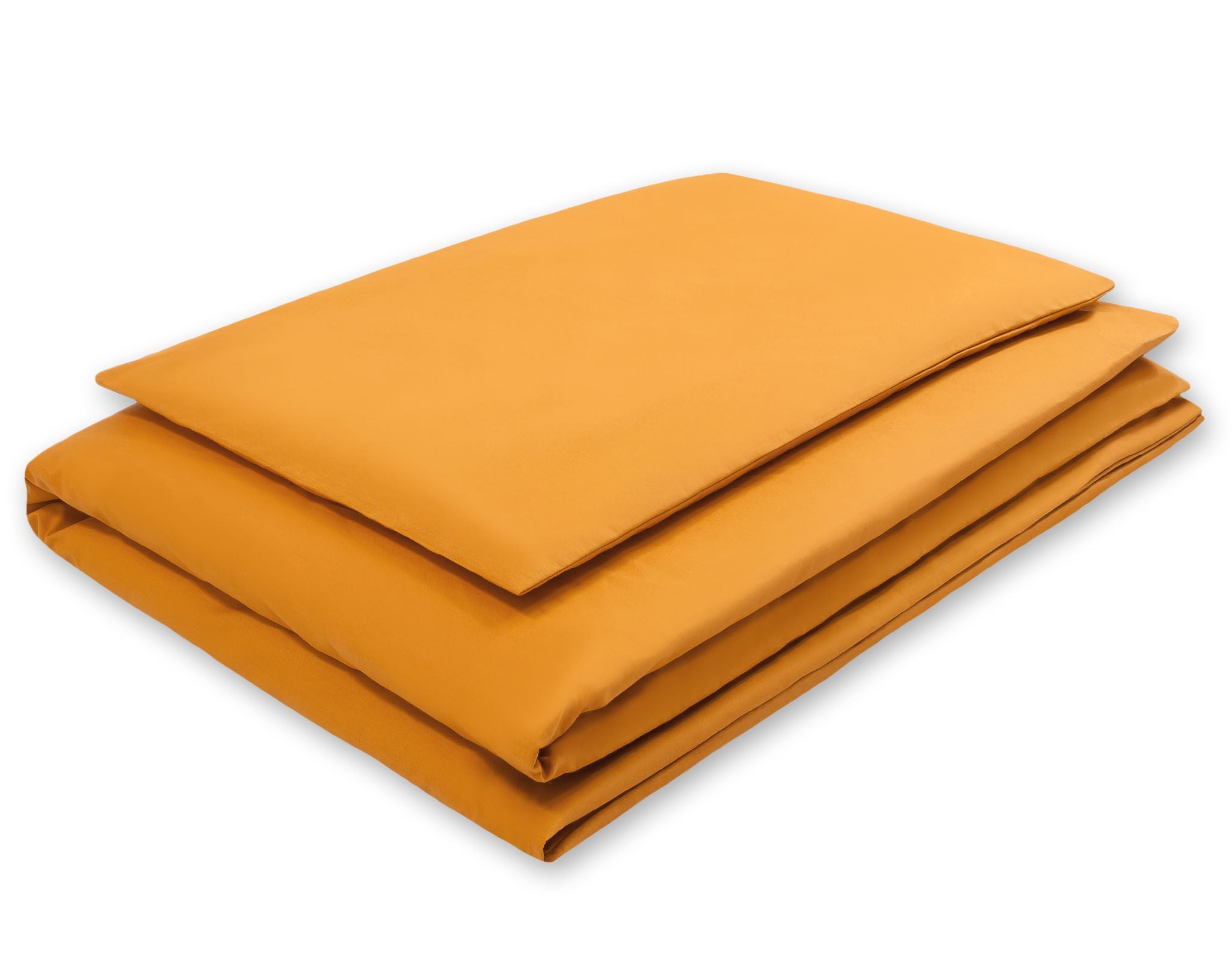 Cotton children's bedding set 2 pieces pillowcase 60x40 cm and duvet cover 135x100 cm - honey yellow