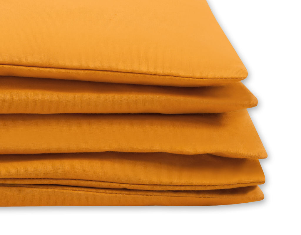 Cotton children's bedding set, 2 pieces, pillowcase 60x40 cm and duvet cover 120x90 cm -honey yellow
