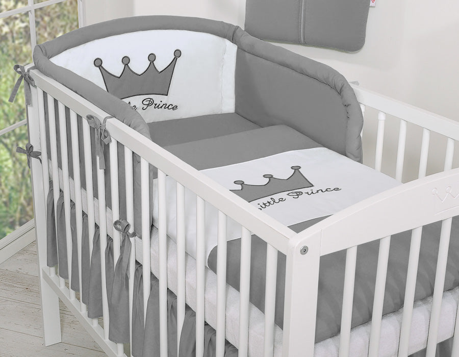 Bedding set 2-pcs- Little Prince/Princess anthracite