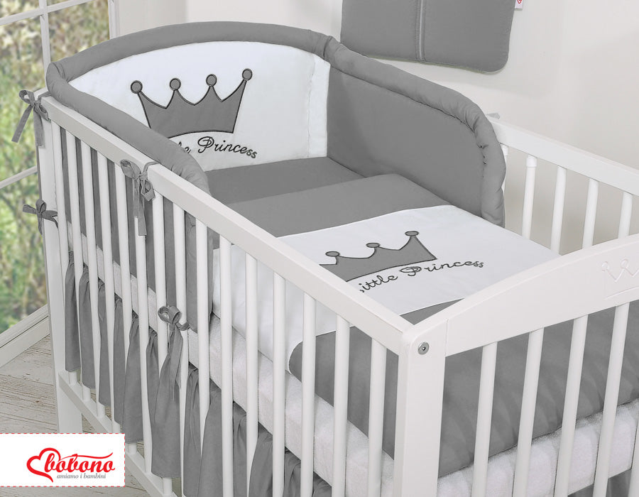 Bedding set 2-pcs- Little Prince/Princess anthracite