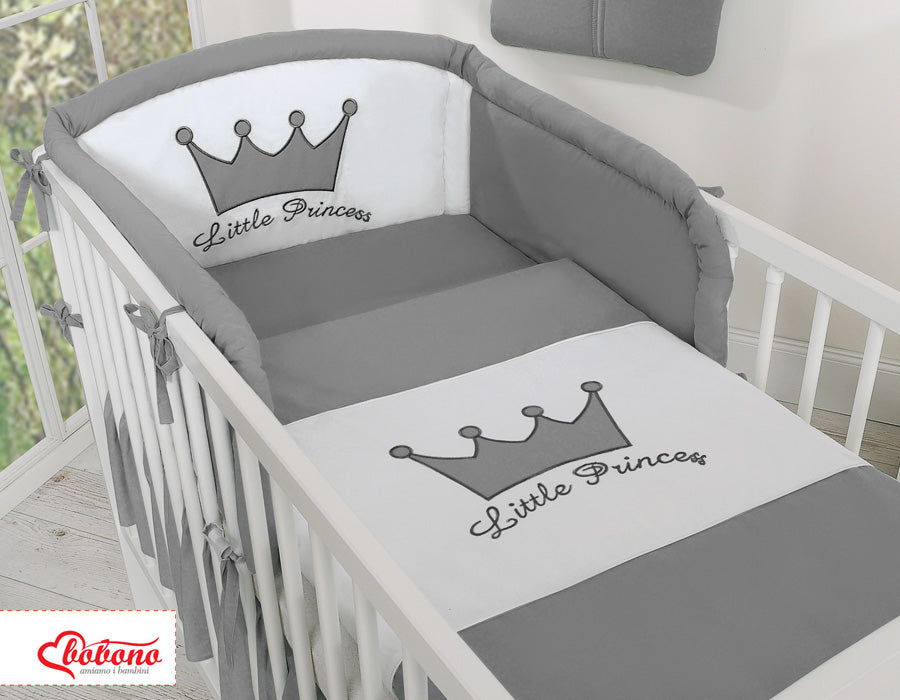 Bedding set 2-pcs- Little Prince/Princess anthracite