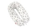 Cotton  pillowcase for pregnancy pillow Longer - Grey clouds