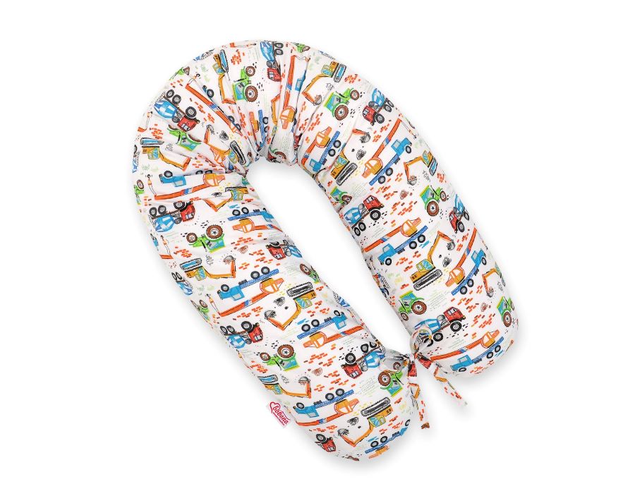 Cotton  pillowcase for pregnancy pillow Longer - Construction site