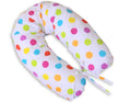 Cotton  pillowcase for pregnancy pillow Longer - Colourful dots