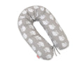 Cotton  pillowcase for pregnancy pillow Longer - Grey owls