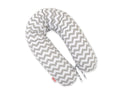 Cotton  pillowcase for pregnancy pillow Longer - Chevron grey