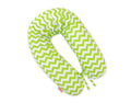 Cotton  pillowcase for pregnancy pillow Longer - Chevron green