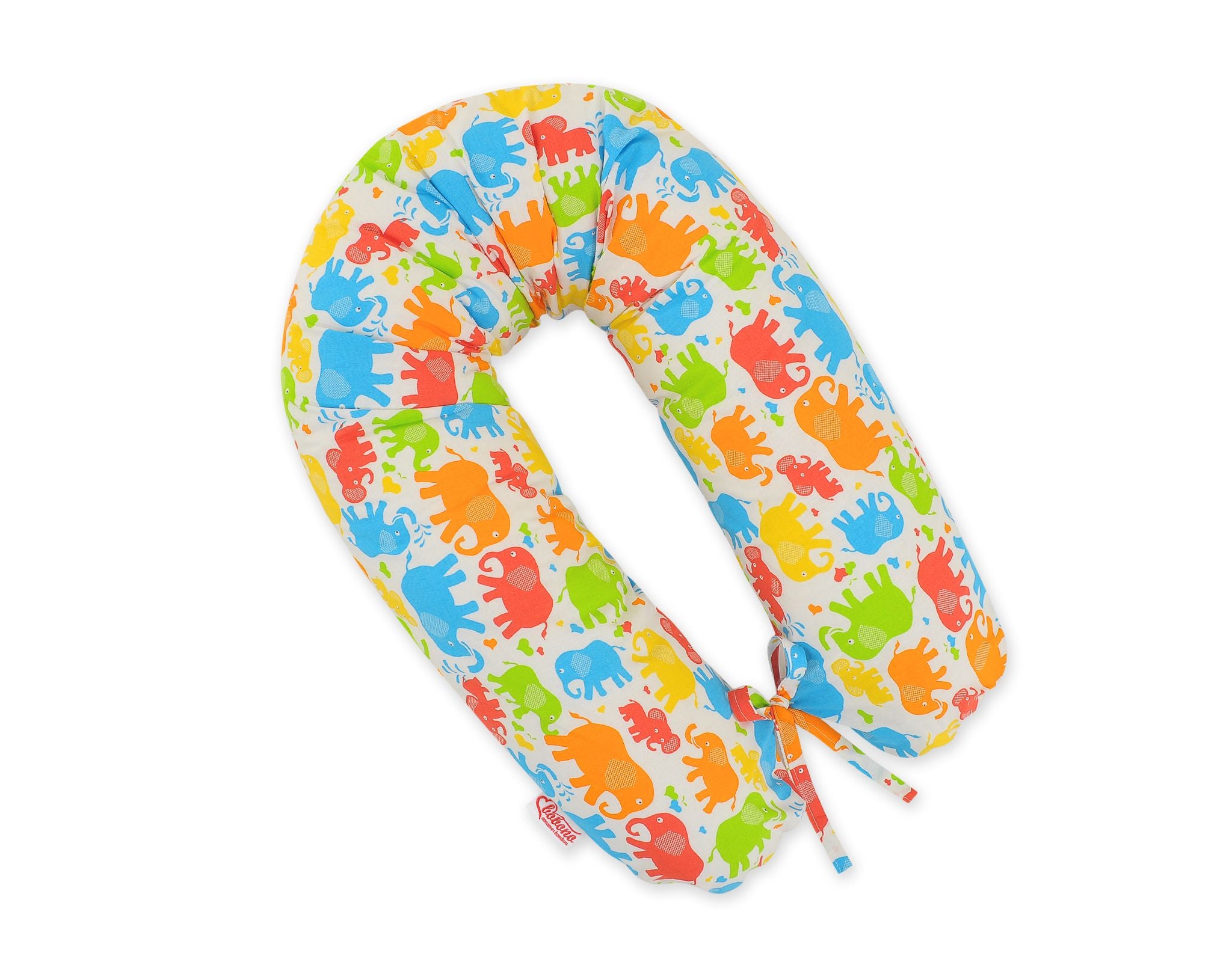 Cotton  pillowcase for pregnancy pillow Longer - Elephants