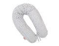 Cotton  pillowcase for pregnancy pillow Longer - Black dots