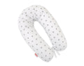 Cotton  pillowcase for pregnancy pillow Longer - Grey stars