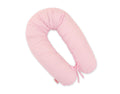 Cotton  pillowcase for pregnancy pillow Longer - Pink strips