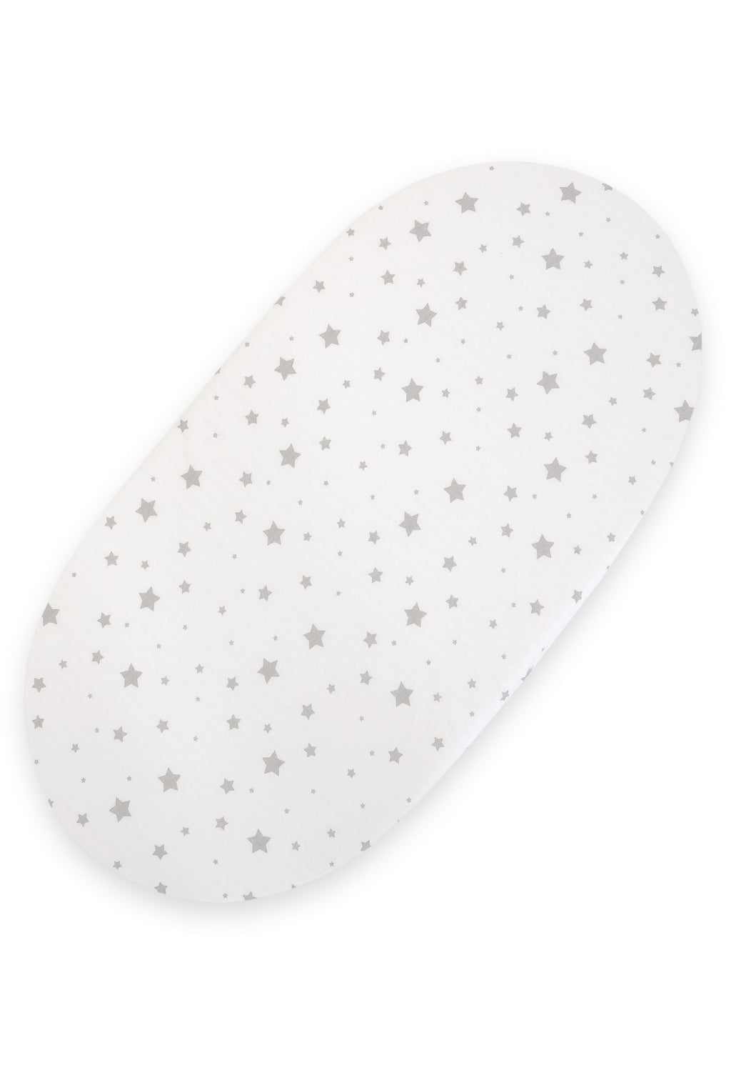 Sheet made of cotton for moses basket mattress 75x35 cm - mini gray stars