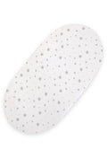 Sheet made of cotton for moses basket mattress 75x35 cm - mini gray stars