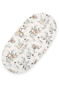 Sheet made of cotton for moses basket mattress 75x35 cm - Woodland olive