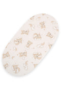 Sheet made of cotton for moses basket mattress 75x35 cm - Rainbow beige bear