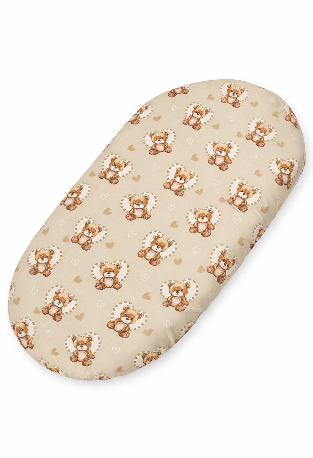 Sheet made of cotton for moses basket mattress 75x35 cm - Teddy love