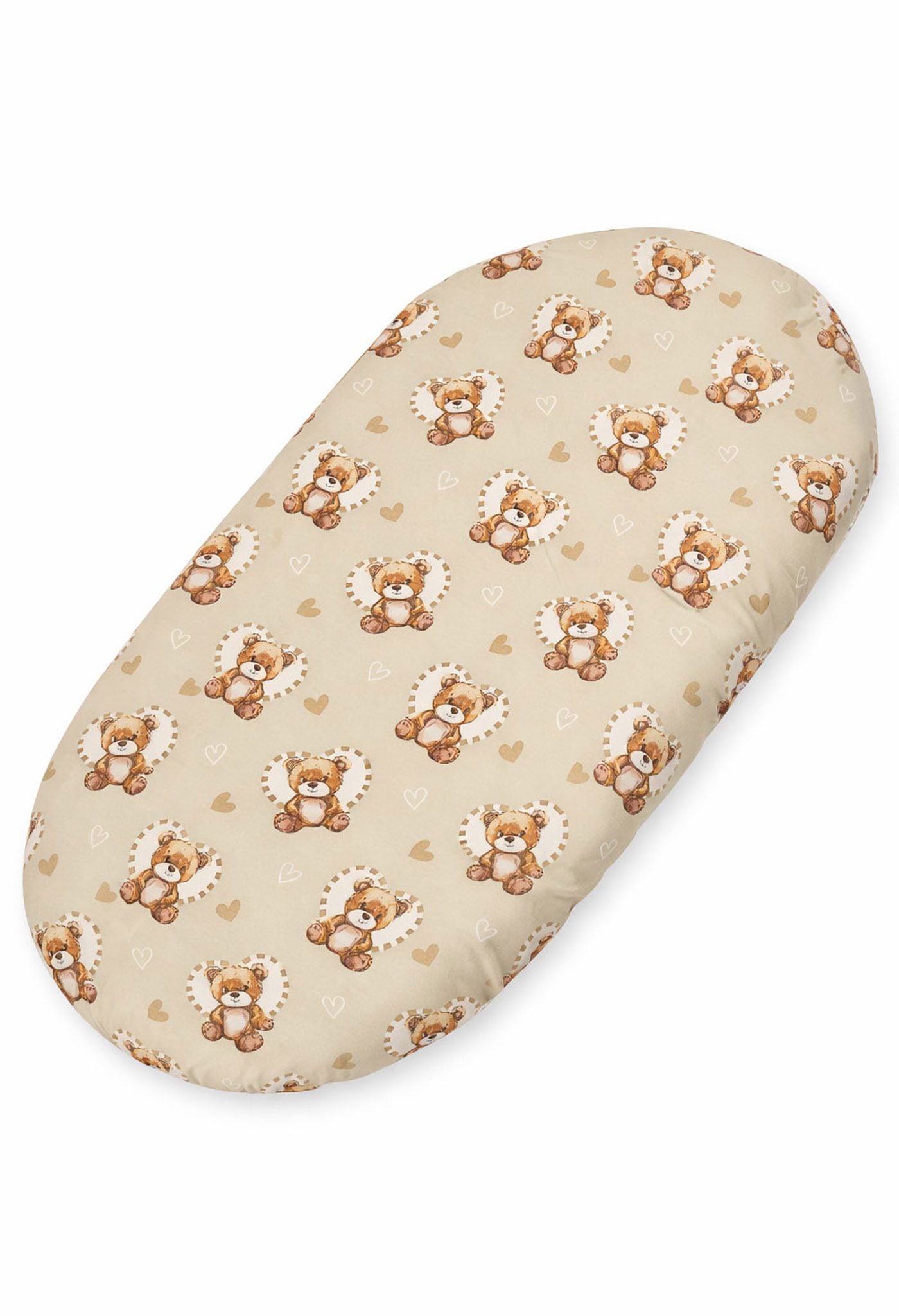 Sheet made of cotton for moses basket mattress 75x35 cm - Teddy love