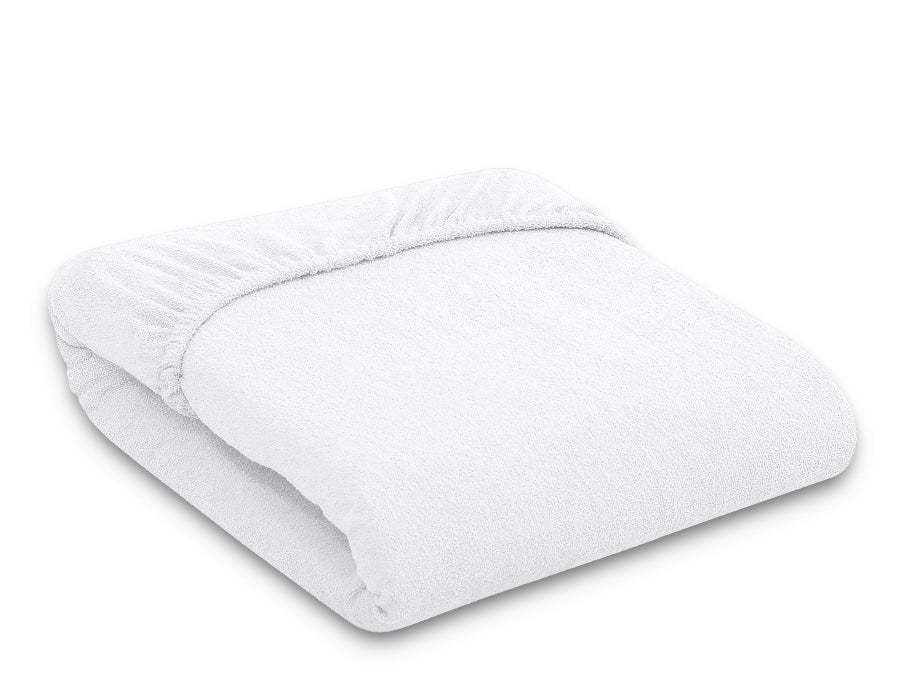 Fitted Terry Sheet 120x60 cm - white