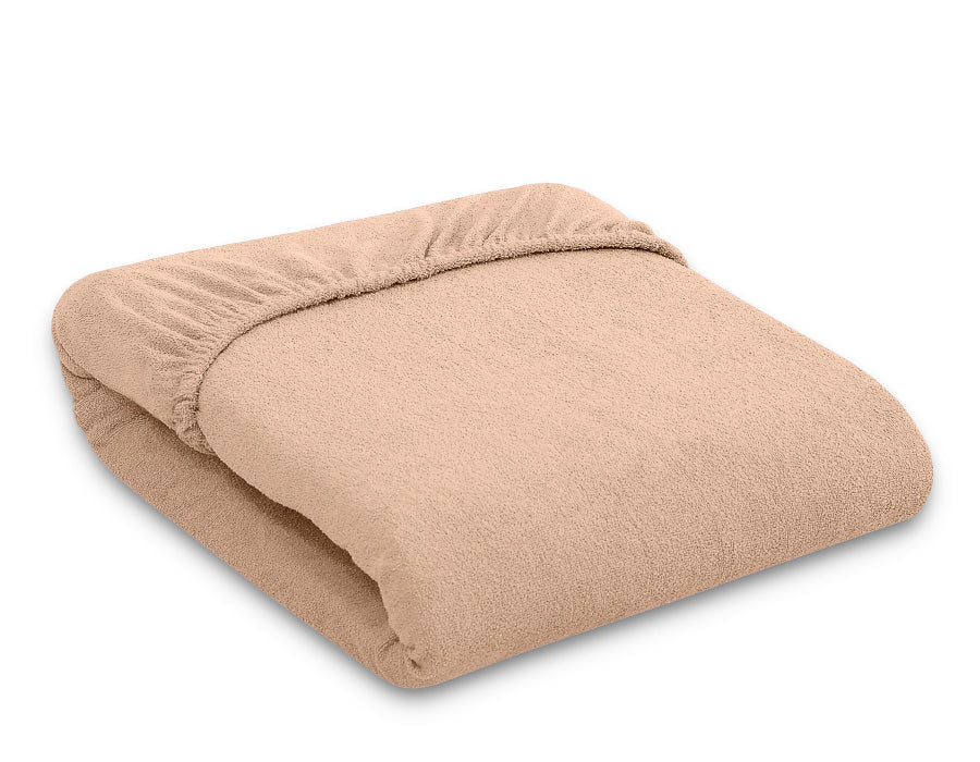 Fitted Terry Sheet 140x70 cm - light brown