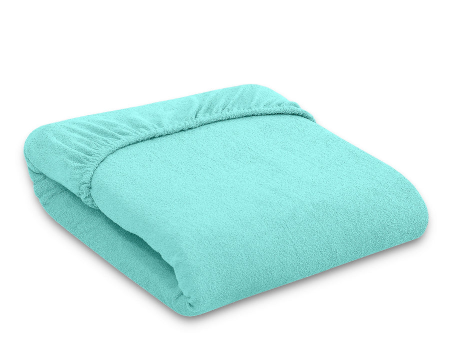 Fitted Terry Sheet 120x60 cm - mint