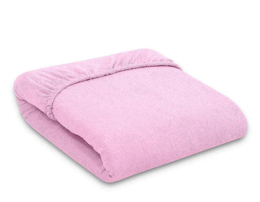 Fitted Terry Sheet 140x70 cm - Pink