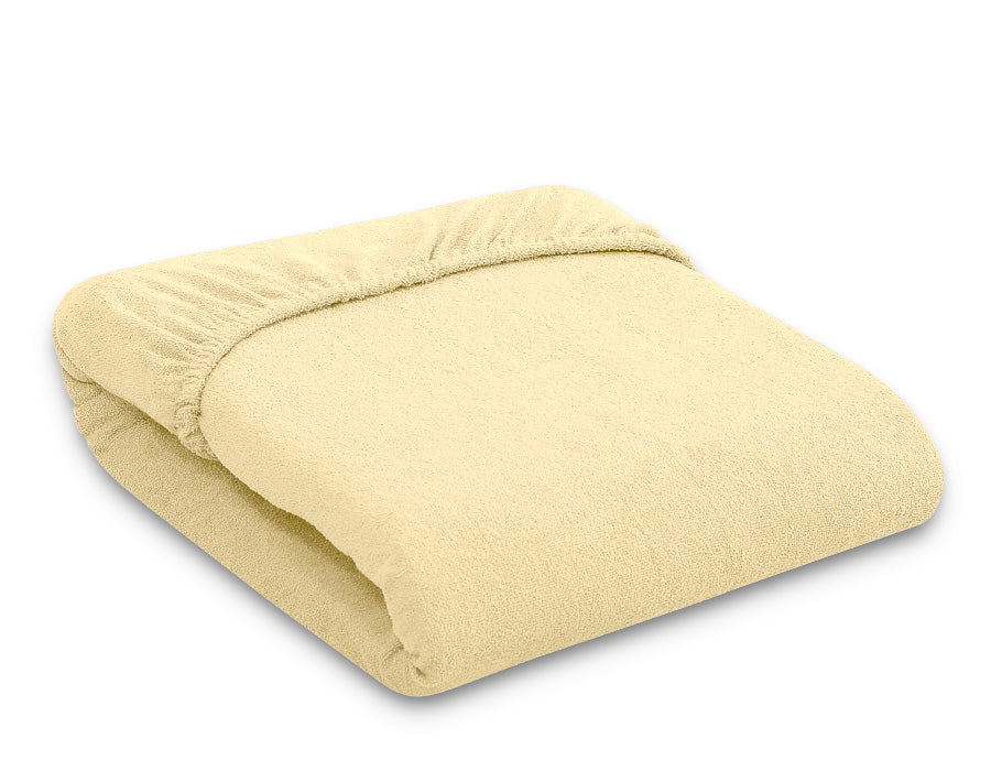 Fitted Terry Sheet 120x60 cm - Yellow