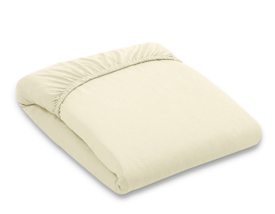 Sheet made of cotton jersey 120x60cm - cream