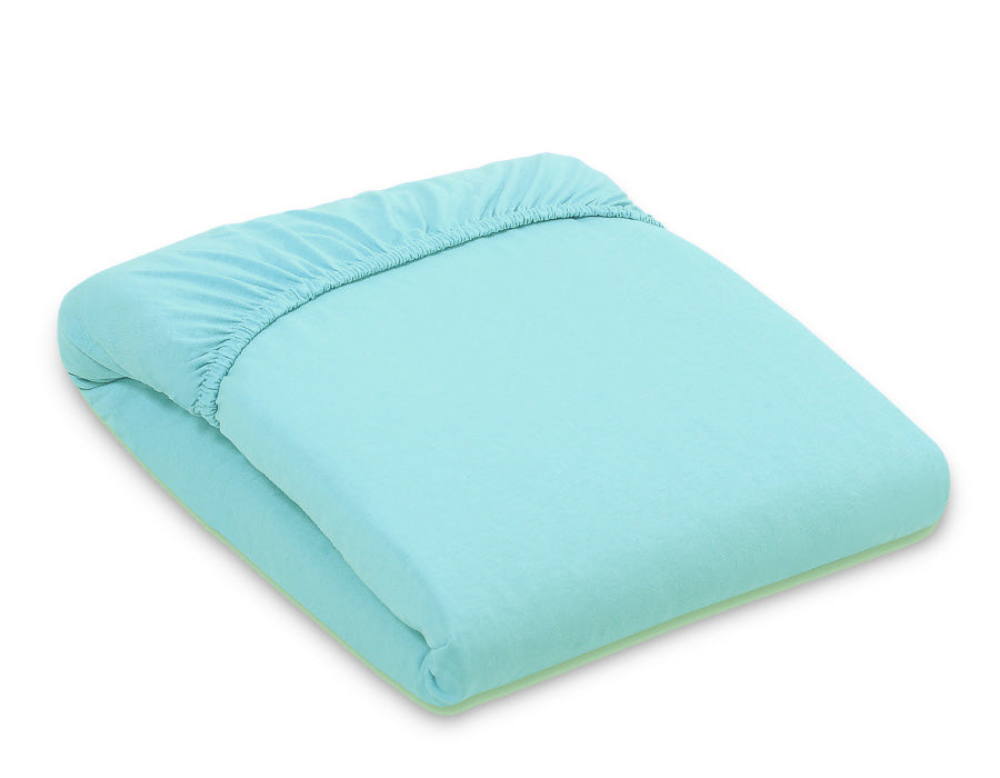 Sheet made of cotton jersey 120x60cm - mint