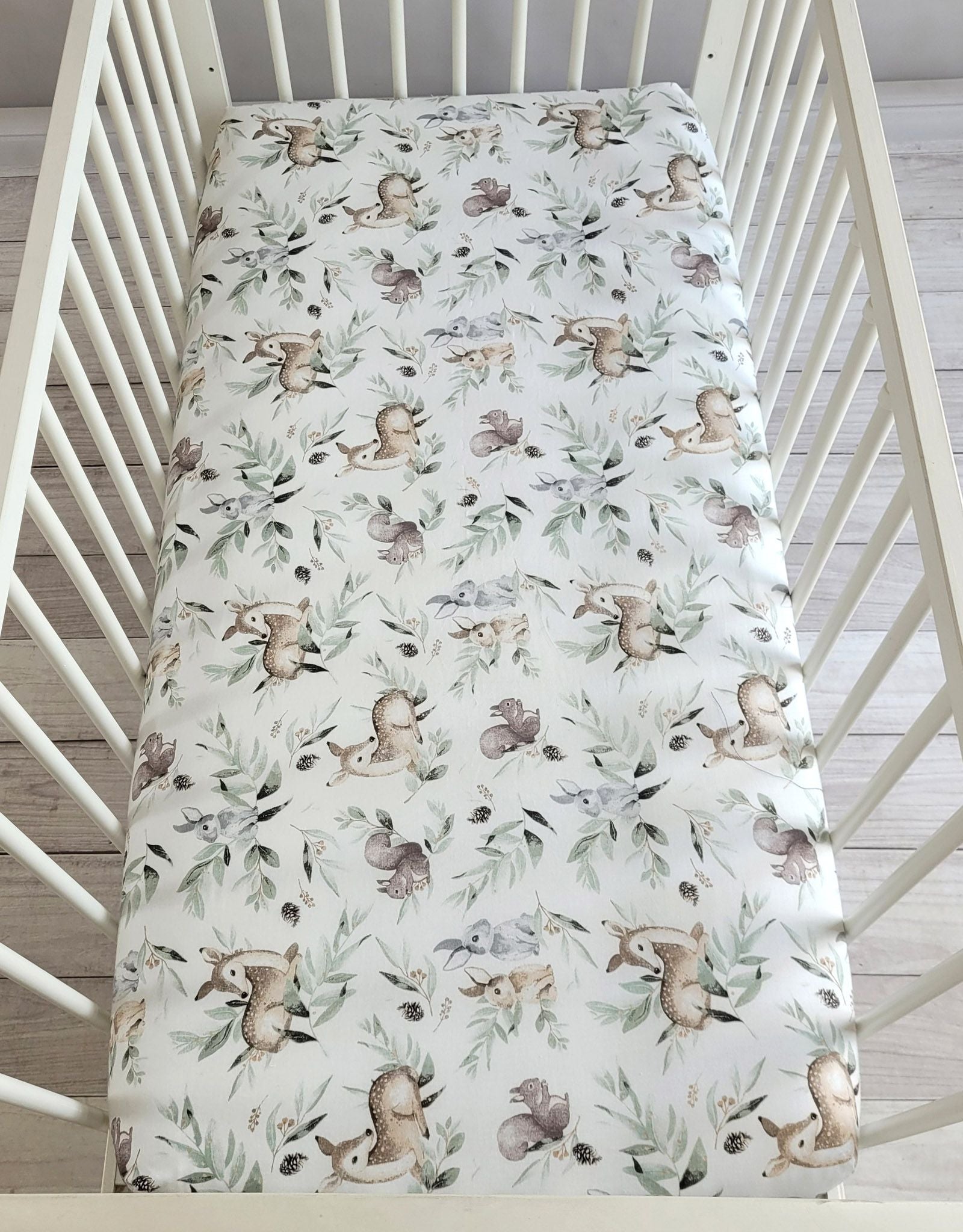 Sheet made of cotton 120x60cm - woodland olive