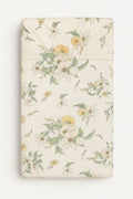 Sheet made of cotton 120x60cm - clematis on beige