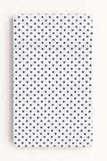 Sheet made of cotton 120x60cm - white with black dots