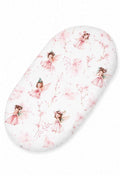 Sheet made of cotton for moses basket mattress 75x35 cm -  Blossom Fairies