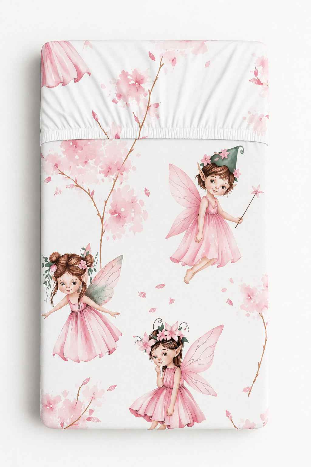 Sheet made of cotton 120x60cm - Blossom Fairies