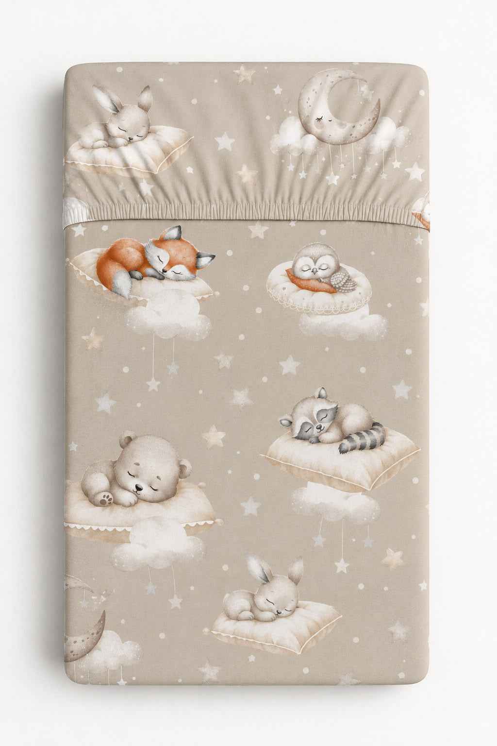 Sheet made of cotton 120x60cm - Twinkle Woodland