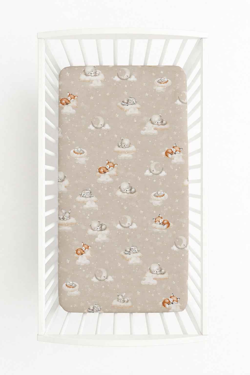Sheet made of cotton 120x60cm - Twinkle Woodland