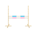 Jumping obstacle for Hobby Horse 120cm, with two beams - light blue and light pink
