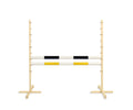 Jumping obstacle for Hobby Horse 120cm, with two beams black and yellow