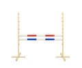 Jumping obstacle for Hobby Horse 120cm, with two beams red and blue