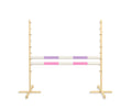 Jumping obstacle for Hobby Horse 120cm, with two beams - light purple and light pink