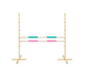Jumping obstacle for Hobby Horse 120cm, with two beams - mint and light pink