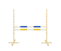 Jumping obstacle for Hobby Horse 120cm, with two beams - blue and yellow