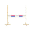 Jumping obstacle for Hobby Horse 120cm, with two beams pink and blue