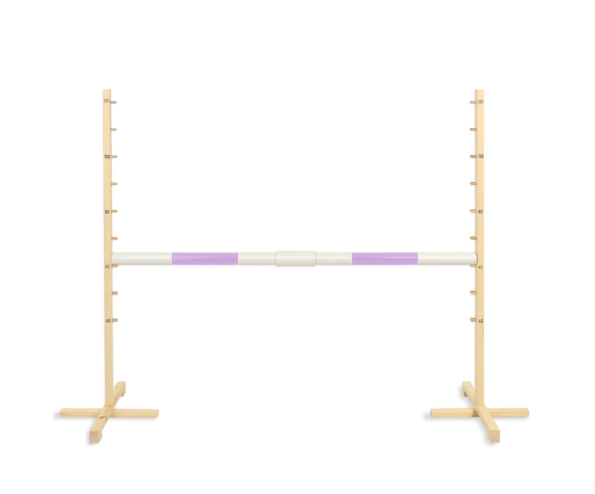 Jumping obstacle for Hobby Horse 160 cm, h-120cm, beam light purple